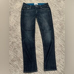 PAIGE Womens 25 Jimmy Jimmy Skinny Blue Denim Darkwash Jeans